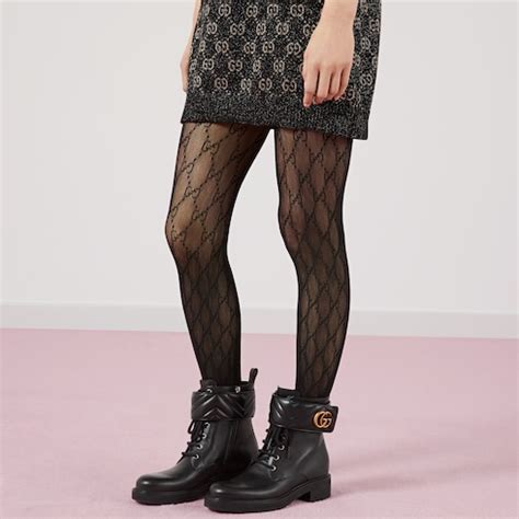 black gucci pattern tights|gucci interlocking g tights.